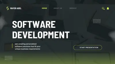 تصميم عرض تقديمي لبورتفوليو احترافي