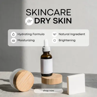 تصميم منشورات احترافية لمنتجات التجميل والعناية بالبشرة لزيادة التفاعل والمبيعات