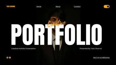 تصميم وتطوير موقع بورتفوليو احترافي (Portfolio Website)
