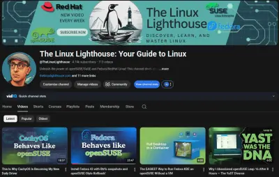 قناة تعليمية عن Linux والتقنيات مفتوحة المصدر