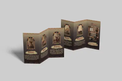 بروشور ثلاثى الطية trifold brochure