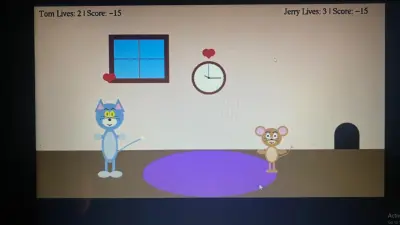لعبة Tom & Jerry ثنائية الأبعاد بتقنيات الجرافيكس