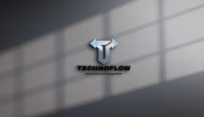 تصميم هوية بصرية لشركة تقنية متخصصة في الأتمتة (براند Technoflow)