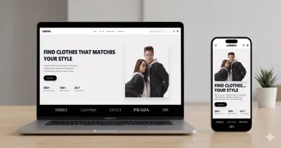 تصميم وتطوير واجهة مستخدم عصرية لمتجر إلكتروني (Lumora) | E-Commerce UI