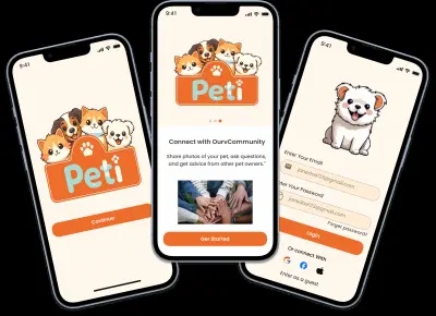 Peti – تطبيق شامل للعناية بالحيوانات الأليفة