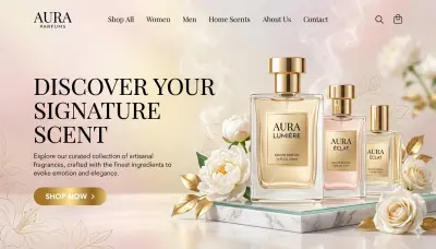 Aura Perfums – Landing Page & Online Store