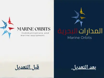 تطوير الهوية البصرية لشركة "المدارات البحرية" - من التقليدية إلى الاحترافية.
