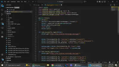 أتمتة اختبار المواقع (Web Automation) باستخدام Python & Selenium