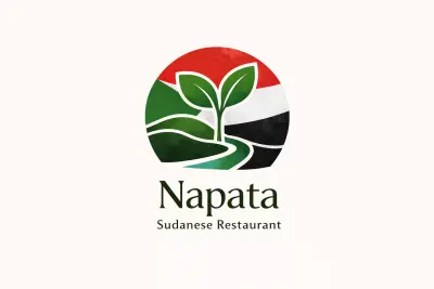 تصميم علامة تجارية لمطعم سوداني