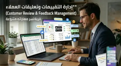 إدارة والرد على تقييمات وتعليقات العملاء (Review Management & Customer Support)
