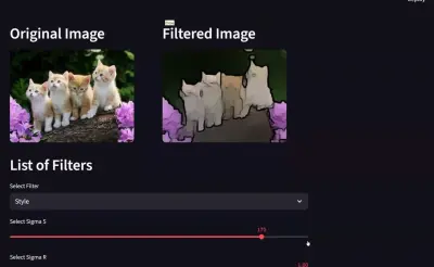 تطبيق تفاعلي لمعالجة الصور باستخدام تقنيات الرؤية الحاسوبية Interactive Image Filtering App using Computer Vision Techniques