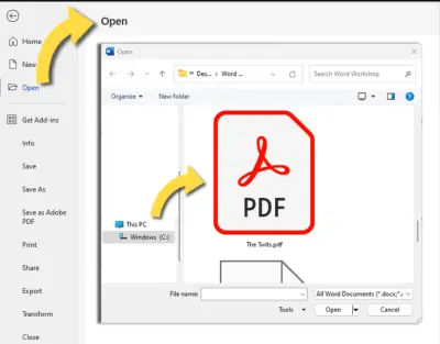 تحويل ملفات Word إلى PDF بشكل احترافي مع الحفاظ على التنسيق تفاصيل العمل