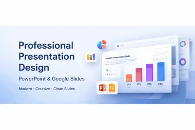 تصميم برزنتيشن احترافي وجذاب لعرض مشروعك أو فكرتك