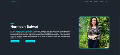تصميم  Portfolio website احترافي