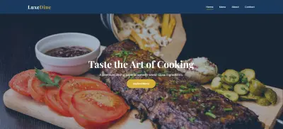 Luxe Dine | موقع مطعم فاخر