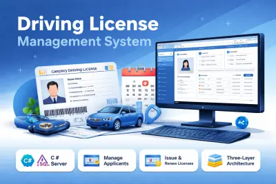 Driving License Management Windows Application