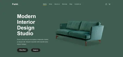 تصميم موقع حديث لشركة ديكور وأثاث