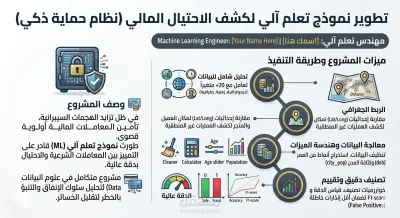 بناء نموذج ذكاء اصطناعي باستخدام تعلم الالة للكشف عن الاحتيال في المعاملات البنكية