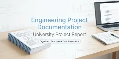 إعداد وتوثيق تقني احترافي لمشاريع هندسية بصيغة أكاديمية