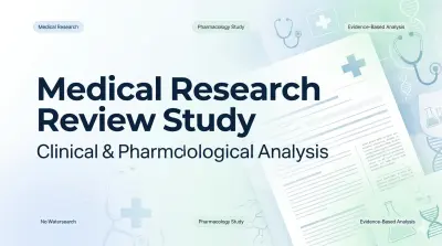 إعداد وكتابة بحث طبي (Medical Research Review) بصيغة أكاديمية في مجال الصيدلة والطب