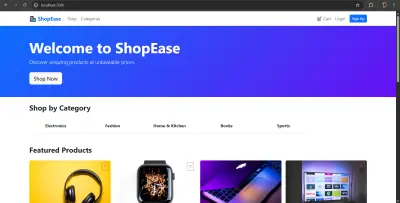 ShopEase | Full-Stack E-Commerce App