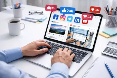 إدارة حسابات مواقع التواصل الاجتماعي