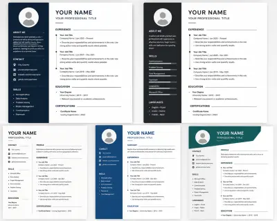 تصميم وكتابة CV احترافي