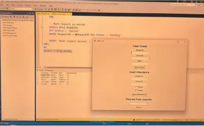 نظام آمن لإدارة سجلات الطلاب (SRMS) | أمن قواعد البيانات باستخدام SQL Server