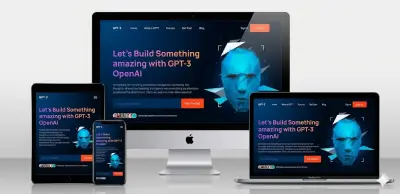 تصميم وتطوير واجهة "GPT-3 OpenAI" العصرية (Landing Page)