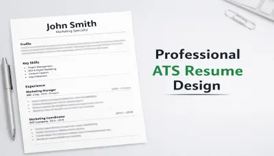 تصميم سيرة ذاتية احترافية مع كلمات مفتاحية ATS قوية