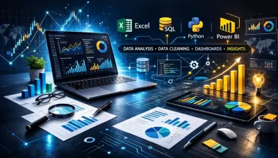 لوحة تحكم (Dashboard) متطورة لتحليل أداء المبيعات والنمو الدوري