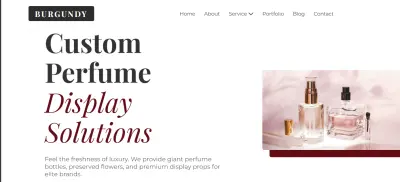 Burgundy - متجر إلكتروني فاخر للعطور بتصميم Quiet Luxury