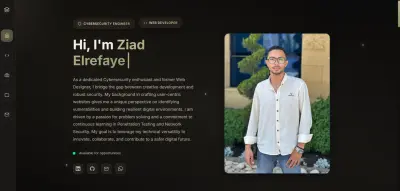 تصميم صفحة Portfolio احترافية