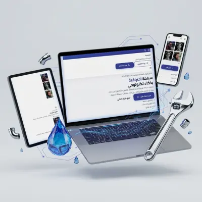 منصة حجز خدمات السباكة الذكية