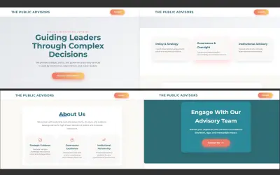 تصميم صفحة هبوط حديثة