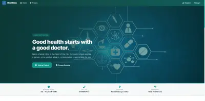 تصميم و تطوير موقع عيادة للحجز التلقائي و ادارة بدون موظف استقبال