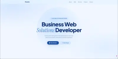 بورتفوليو شخصي احترافي