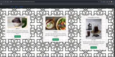 Food Menu Website (Ramadan Theme)