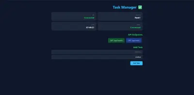 صورة العمل Containerized Task Manager using Docker & PostgreSQL