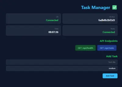Task Manager Dockerized
