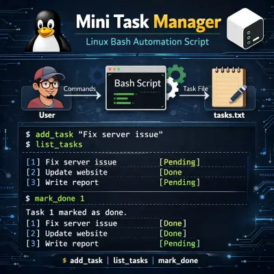 Mini Task Manager using Bash Scripting