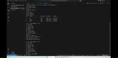 Bash Task Manager System