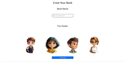 تصميم صفحة إنشاء حساب بنكي تفاعلية بواجهة مستخدم جذابة