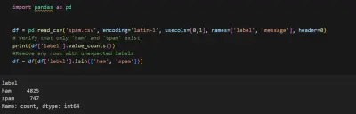 كشف الرسائل النصية غير المرغوب فيها باستخدام تعلم الآلة