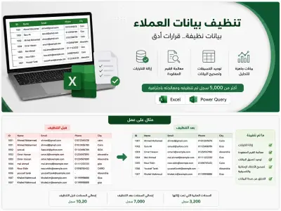 تنظيف بيانات العملاء (Customer Data Cleaning)
