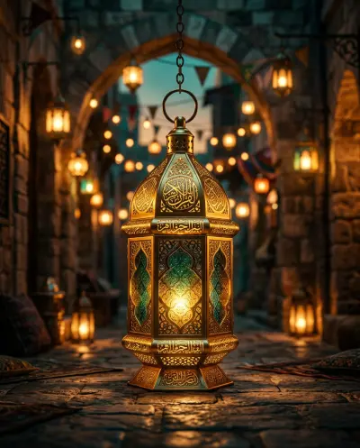 تصميم جذاب لفانوس رمضان