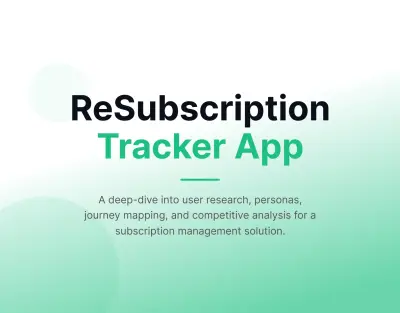 تصميم تطبيق Re Subscription لإدارة وتنظيم الاشتراكات الرقمية.