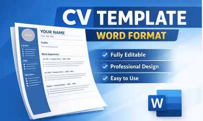 انشاء ملف سيرة ذاتية احترافي CV