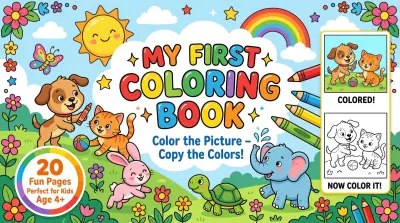 تصميم كتاب تلوين للأطفال