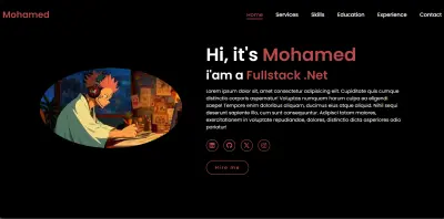 simple page portfolio